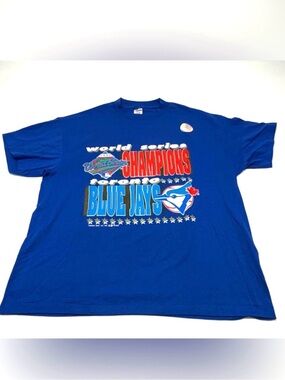 NEW Deadstock VINTAGE 1992 Toronto Blue Jays World Series-XL - Hologram-Trench
